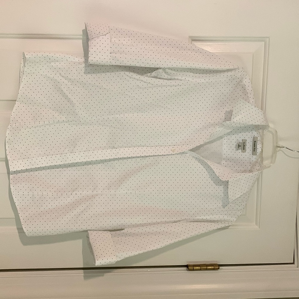 LL Bean button up shirt blouse medium